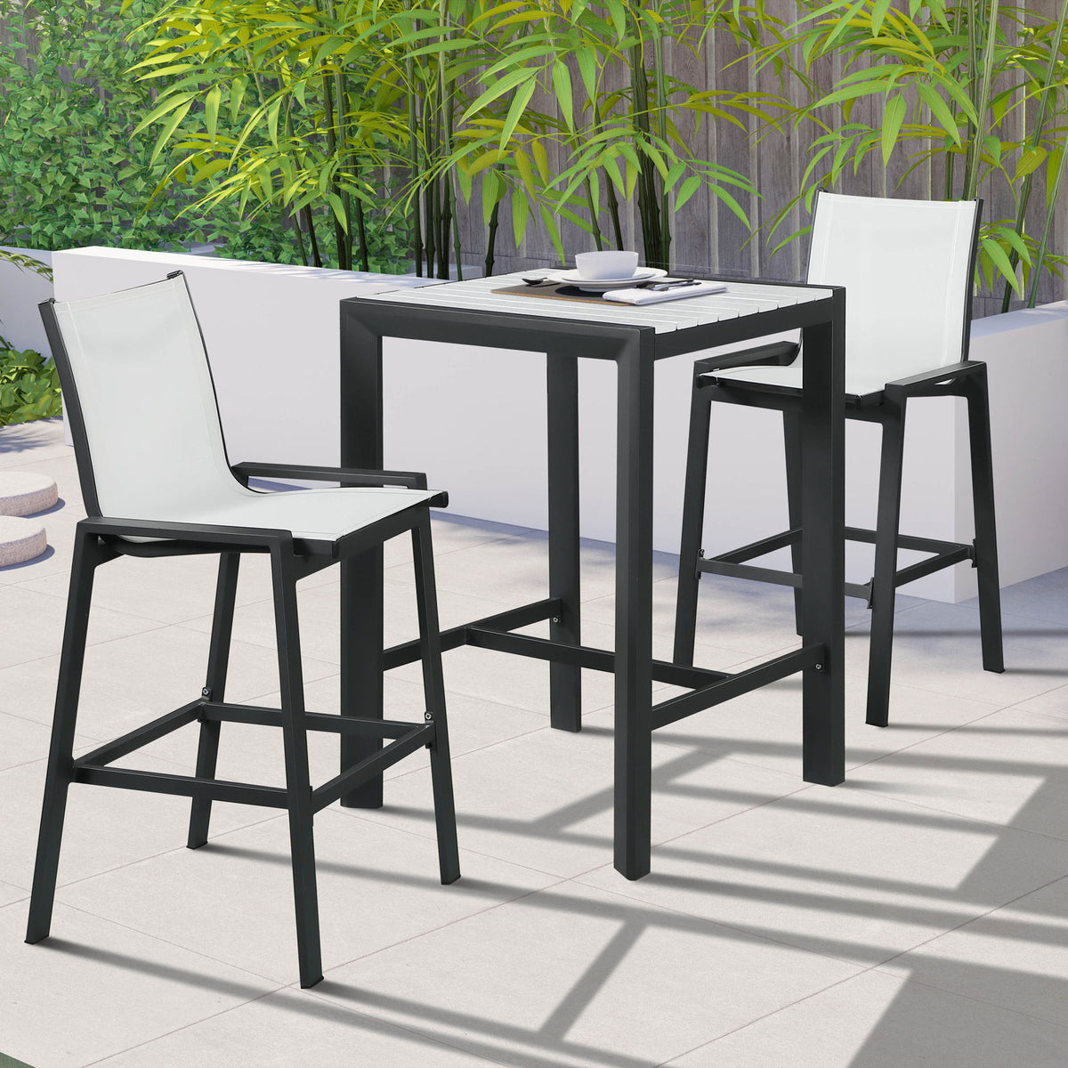 Nizuc - Outdoor Patio Square Bar Table