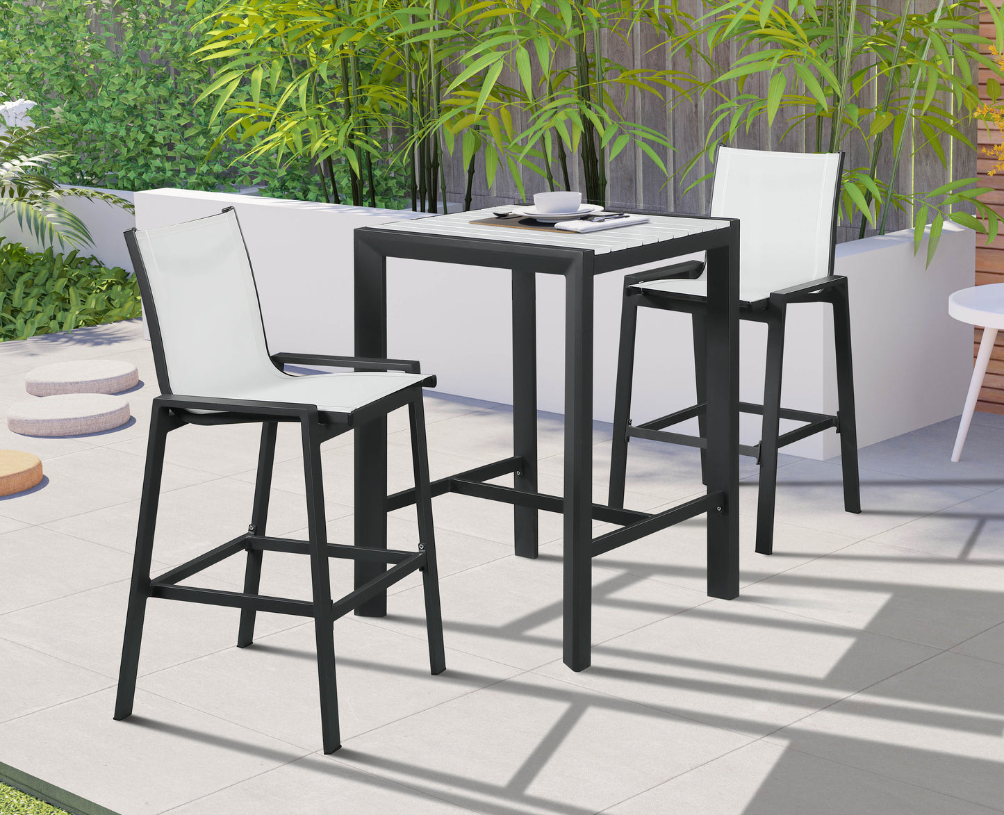 Nizuc - Outdoor Patio Square Bar Table