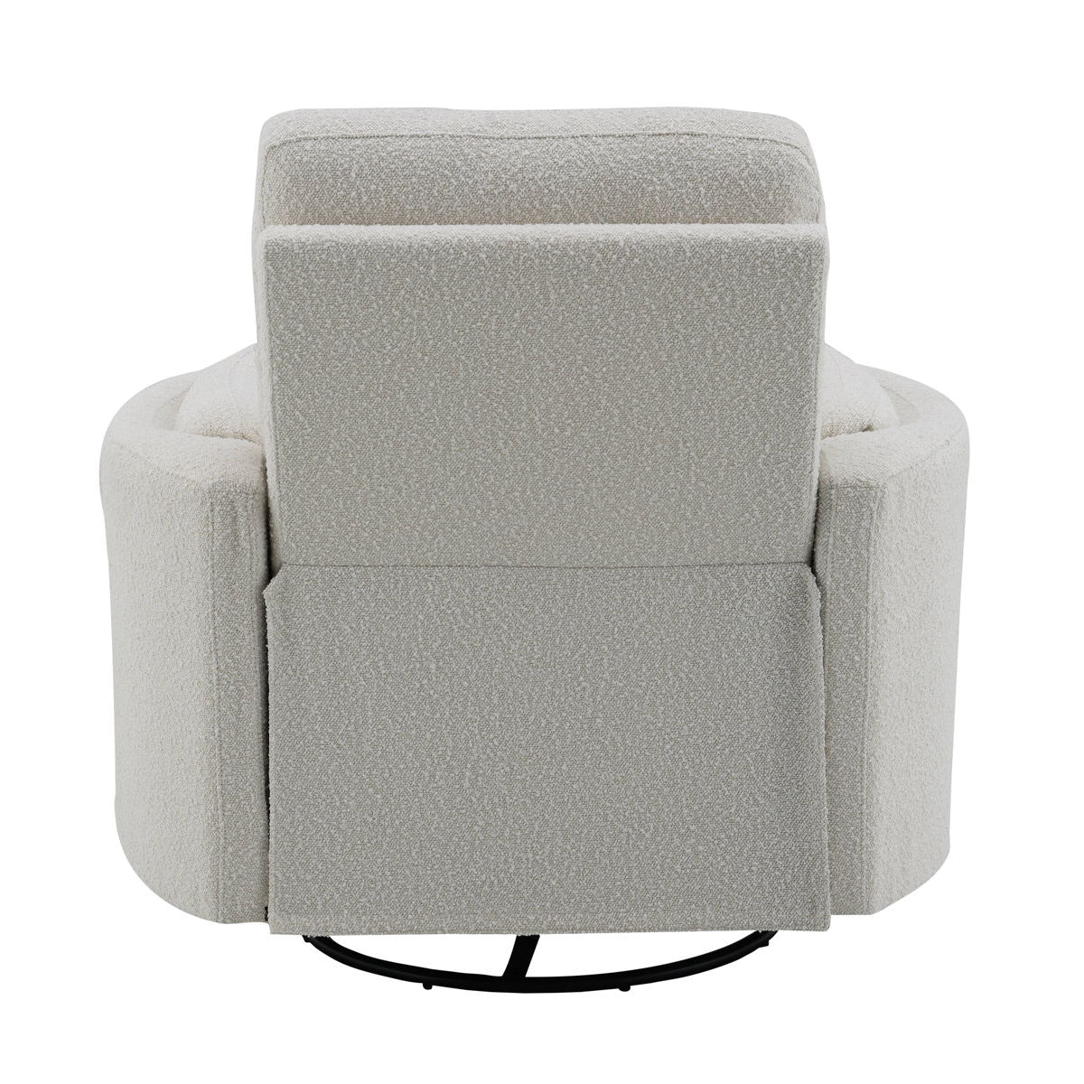 Sagen - Chenille Glider Recliner With Swivel