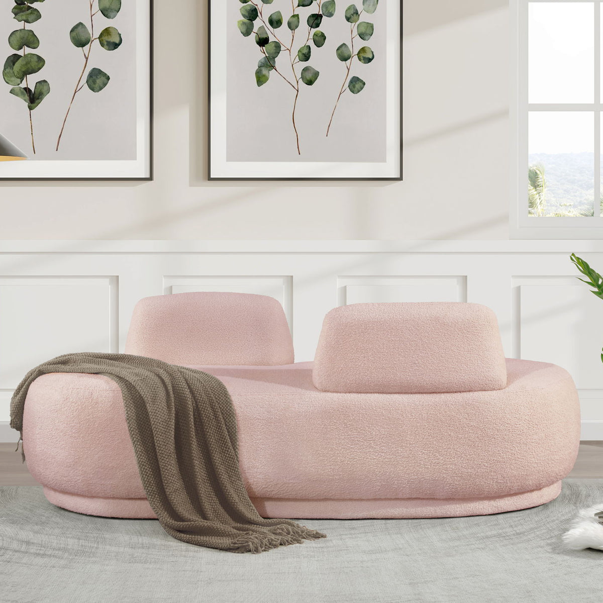 Argyle - Teddy Fabric Chaise / Loveseat