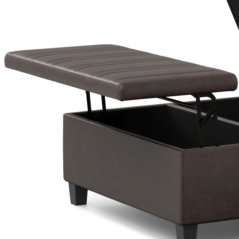 Ellis - Upholstered Coffee Table Storage Ottoman