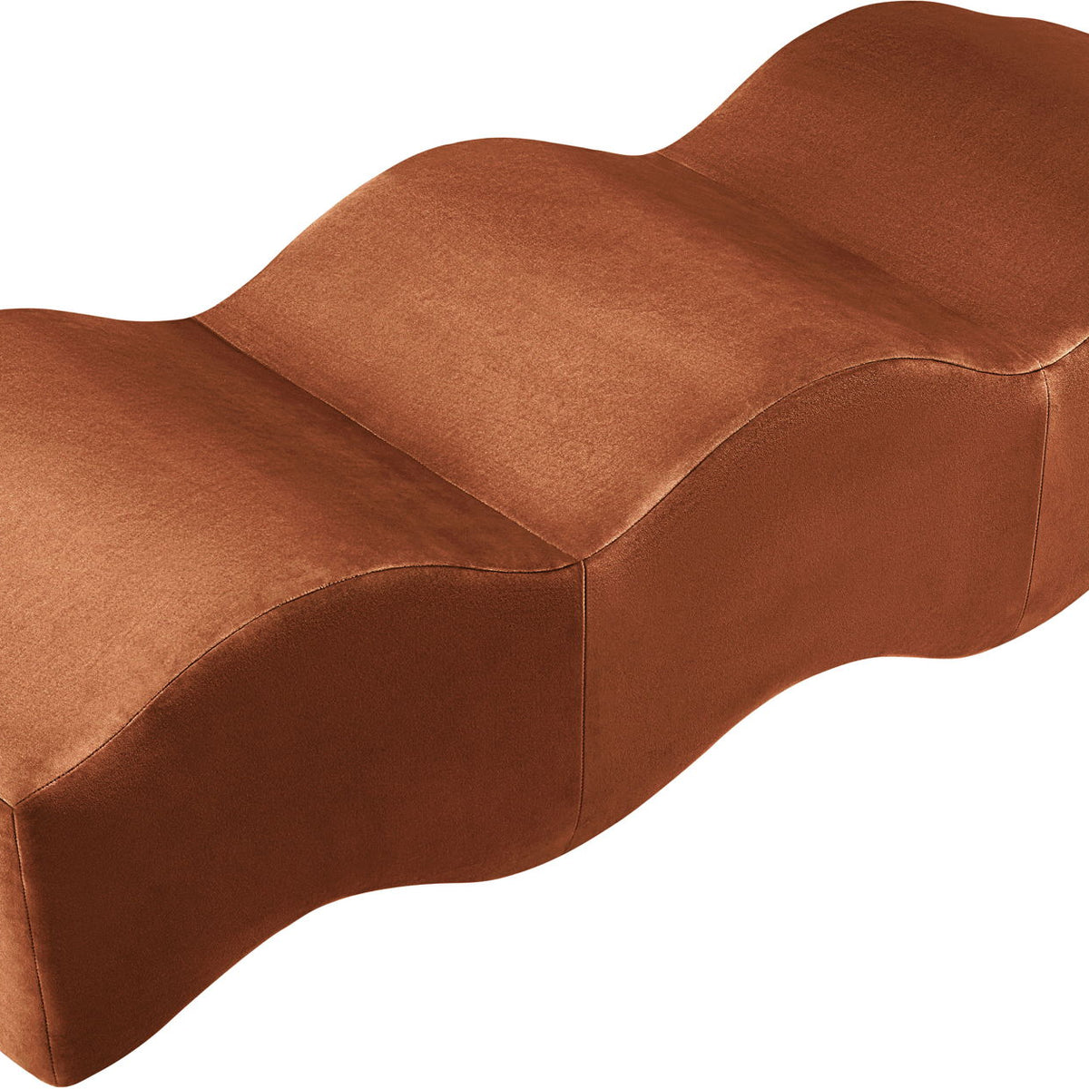 Wave - Velvet Bench
