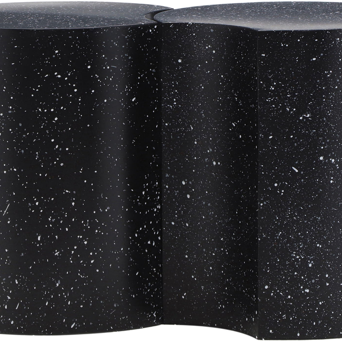 Dimple - 2 Piece Modular End Table - Terazzo Finish