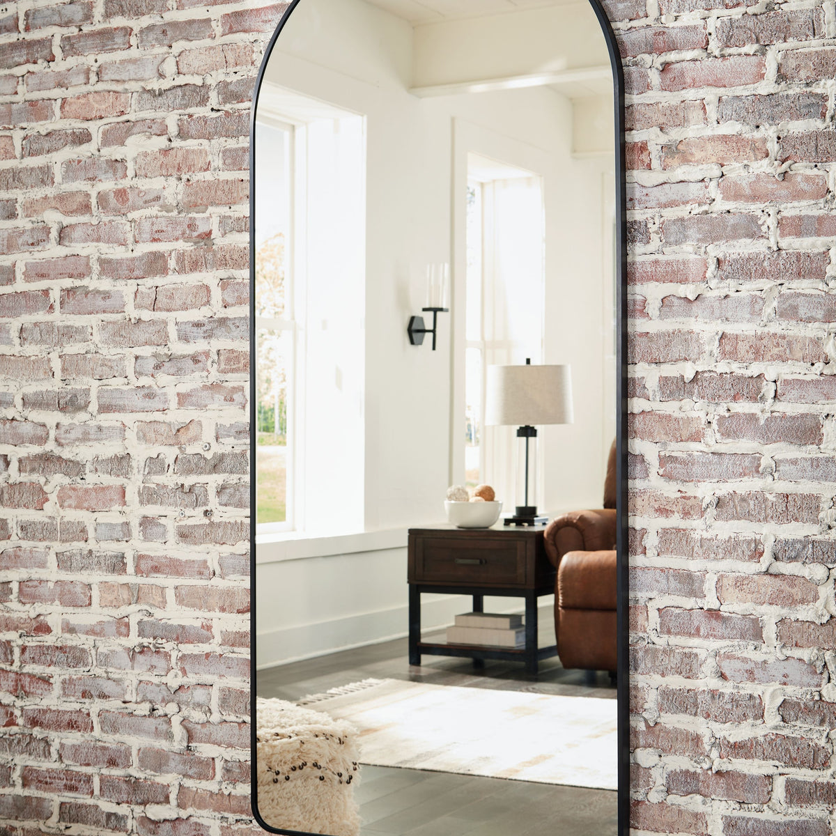 Sethall - Floor Mirror - Black