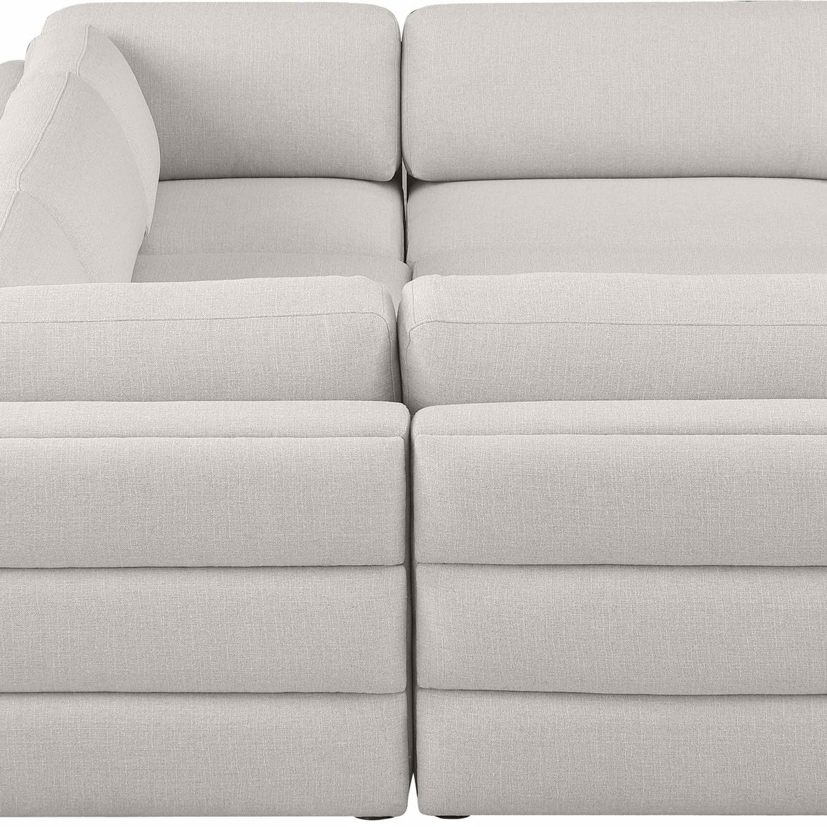 Beckham - 6 Piece Modular U-Shaped Armless Sectional