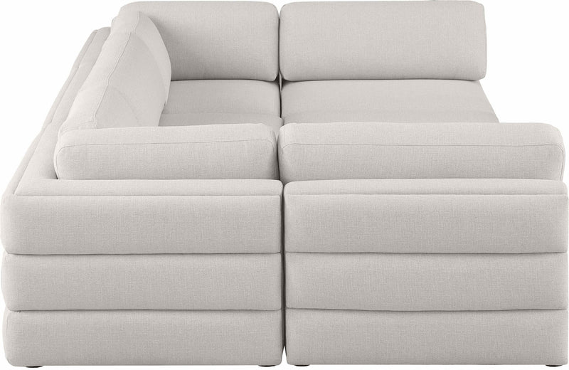 Beckham - 6 Piece Modular U-Shaped Armless Sectional