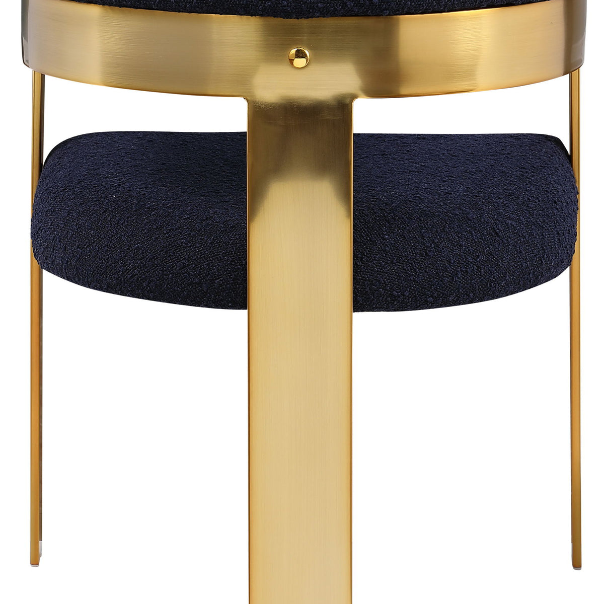 Romeo - Boucle Dining Chair With Gold Base (Set of 2)