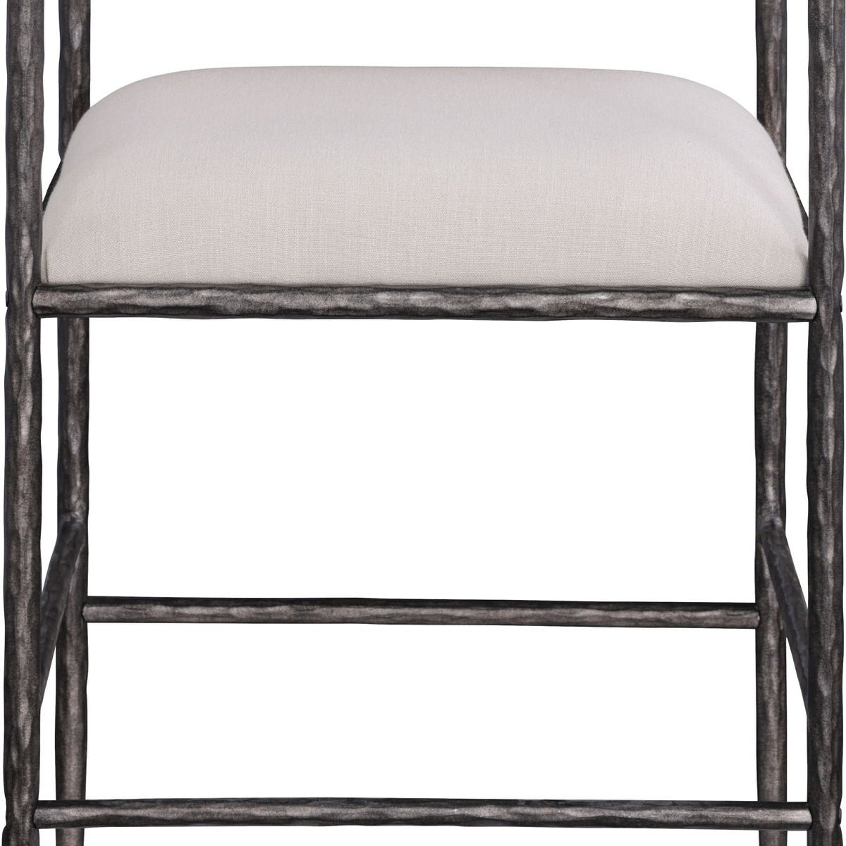 Axis - Linen Textured Beige Fabric Upholstered Counter Stool (Set of 2)