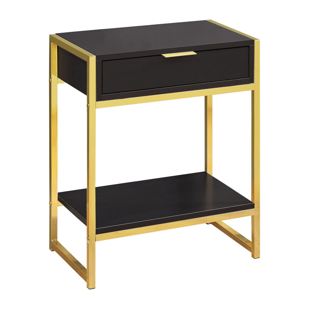 Accent Side Table, Storage Drawer, Spacious Tabletop