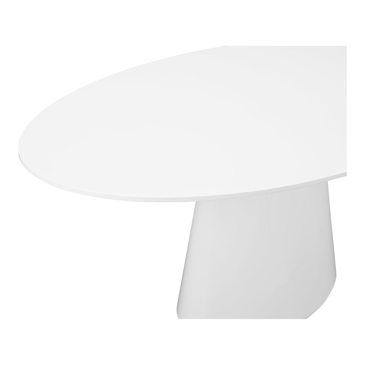 Otago - Oval Wood Dining Table - White