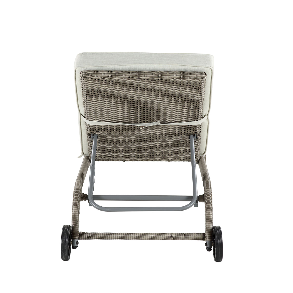 Salena - Patio Sun Lounge - Beige / Gray