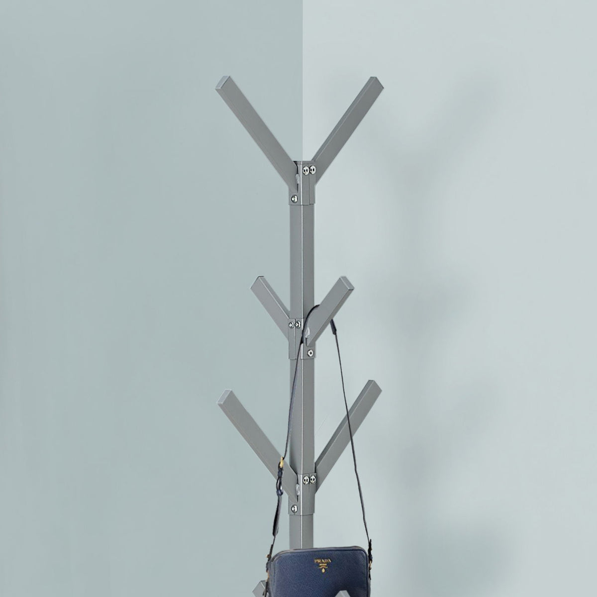 Coat Rack, Hall Tree, Free Standing, 8 Hooks, Entryway, Contemporary & Modern