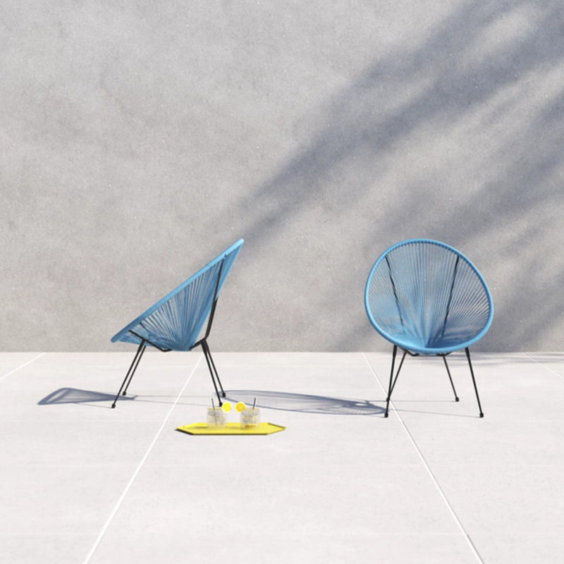 Modern Egg Shaped String Chairs (Set of 2)