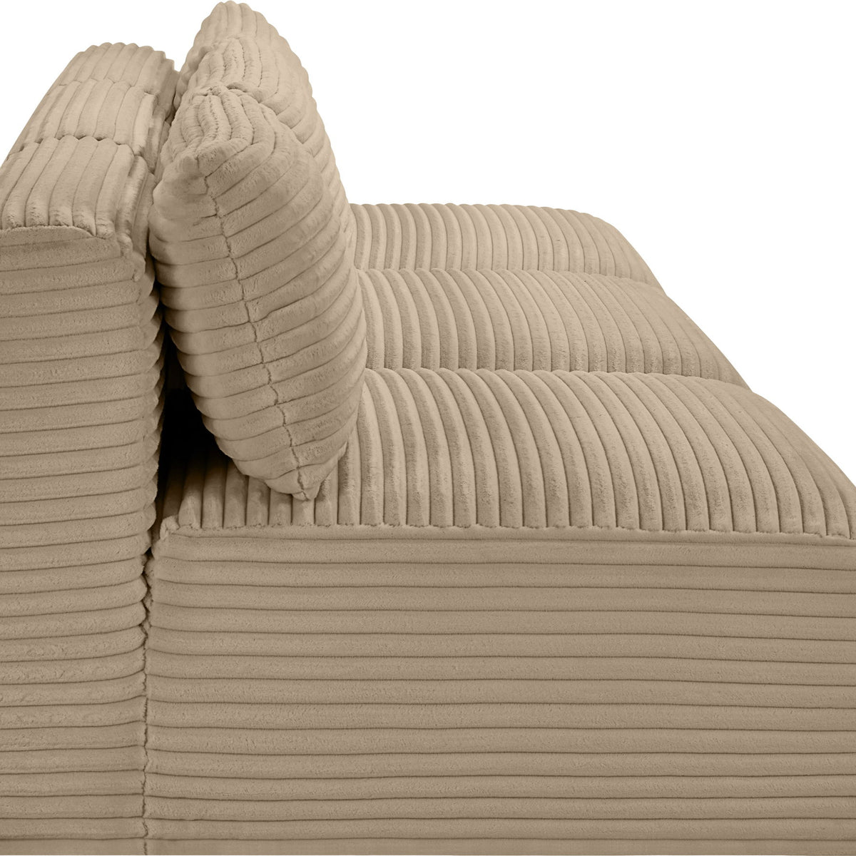 Shaggy - Fabric 3 Seat Modular Armless Sofa