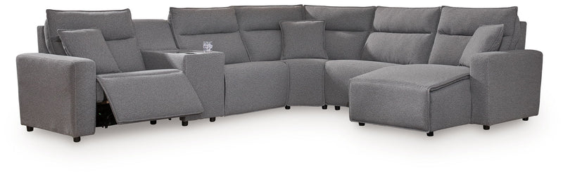 Modmax II - Reclining Sectional - Salt And Pepper