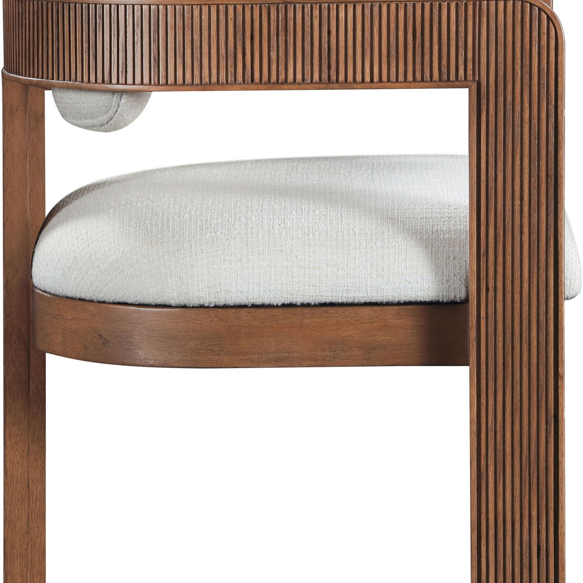 Sacha - Linen Dining Chair With Brown Base (Set of 2)