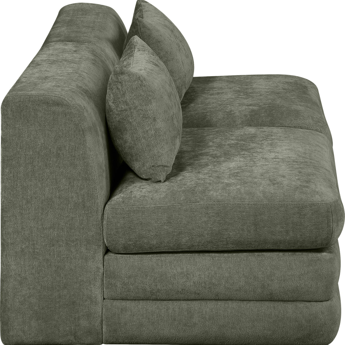 Stellar - 2 Piece 76" Upholstered Modular Armless Loveseat