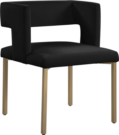 Caleb - Dining Chair with Gold Legs (Set of 2)