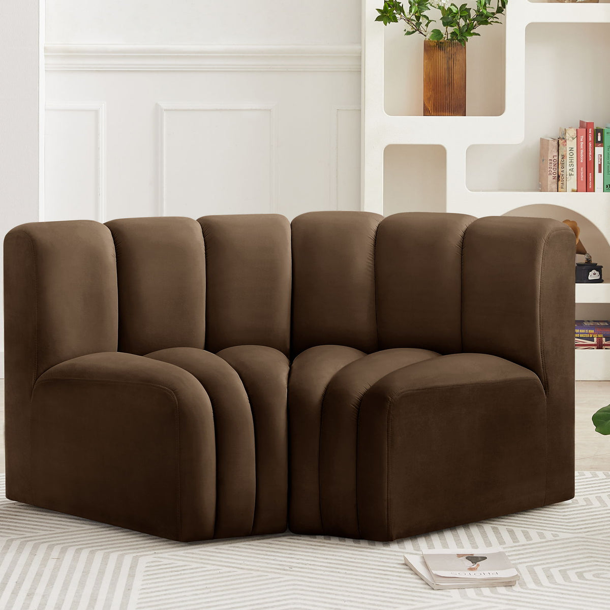 Arc - Velvet 2 Piece Modular Sofa