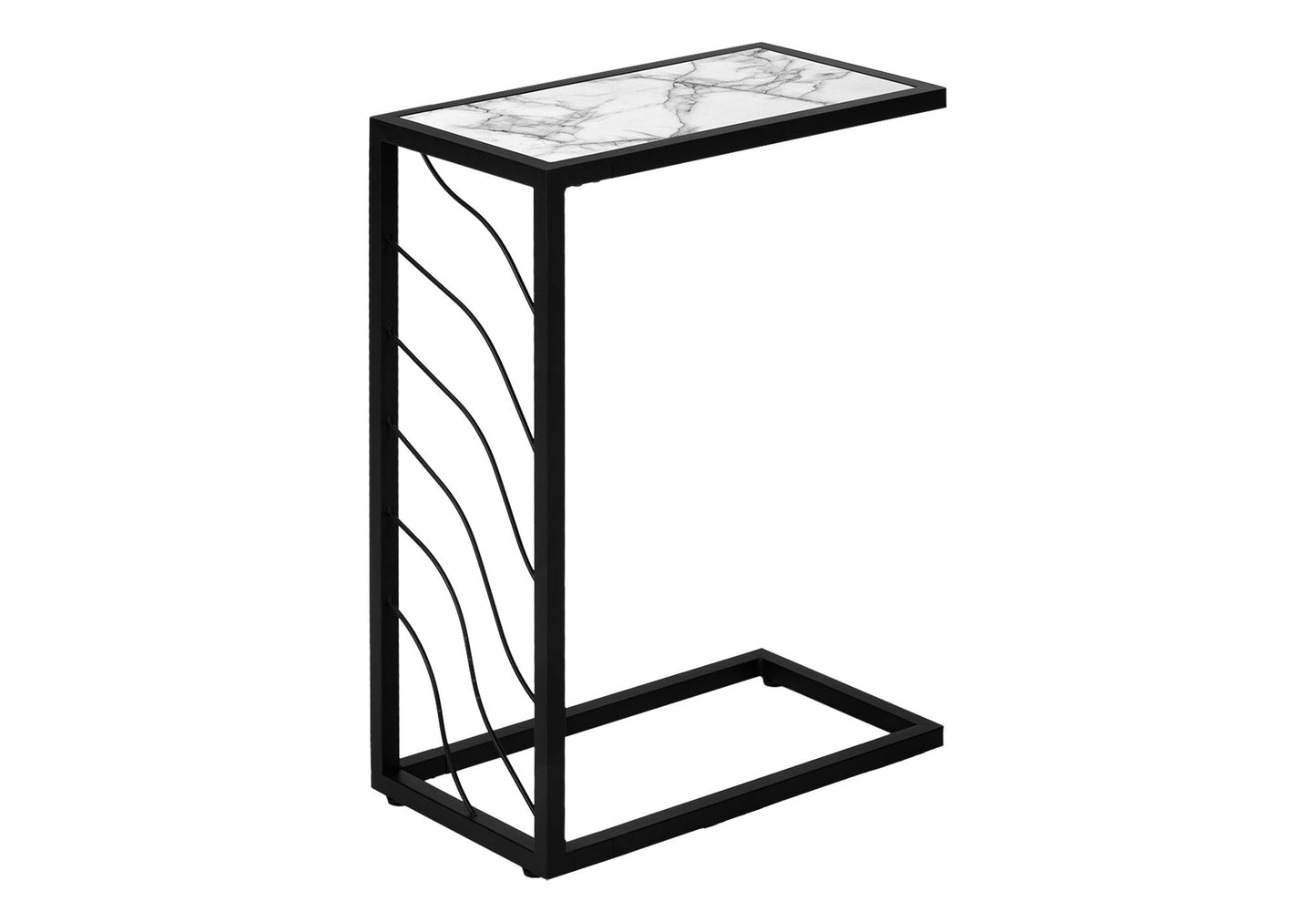 Accent Table, C - Shaped, Contemporary & Modern Convenient Design