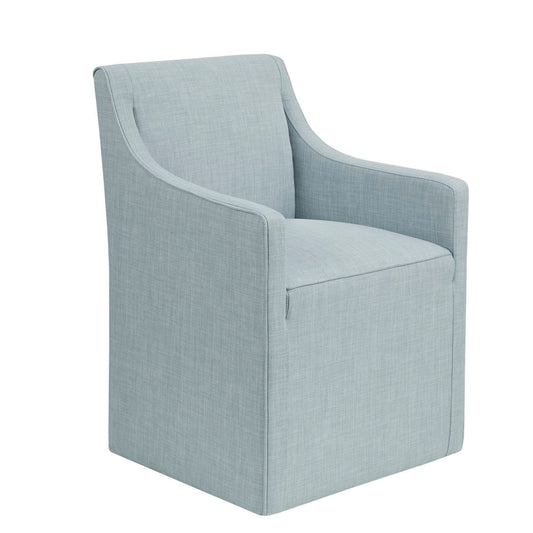 Traditional Skirted Dining Arm Chair