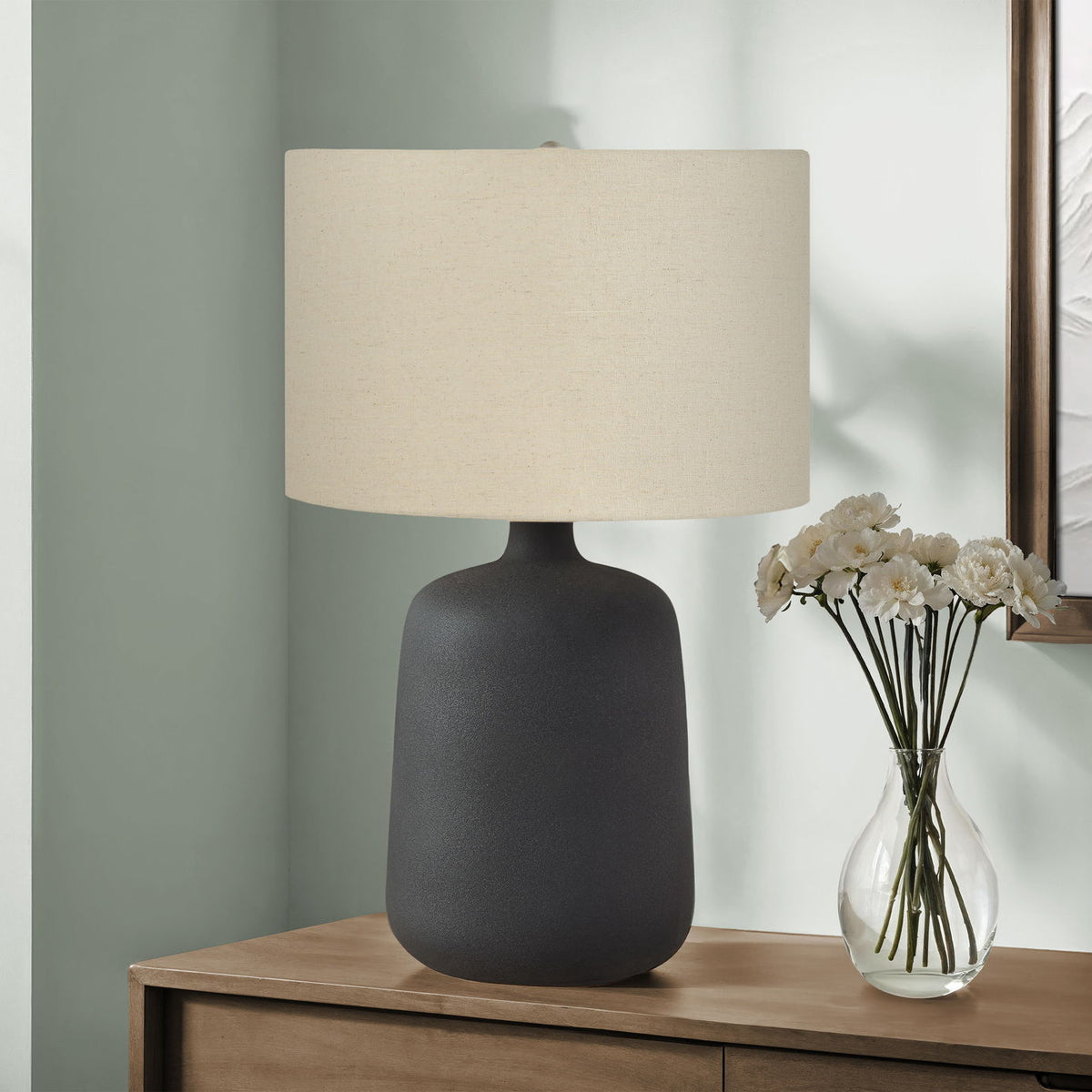 Lighting, Table Lamp Contemporary - Black