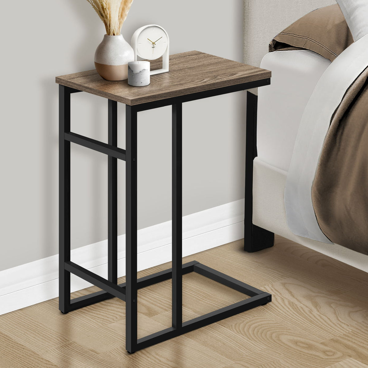 Accent Table, C - Shaped, Contemporary & Modern, Versatile Use