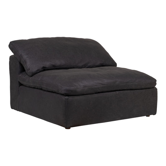 Clay - Nubuck Leather Slipper Chair - Black