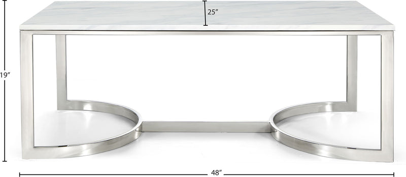 Copley - Coffee Table - Pearl Silver