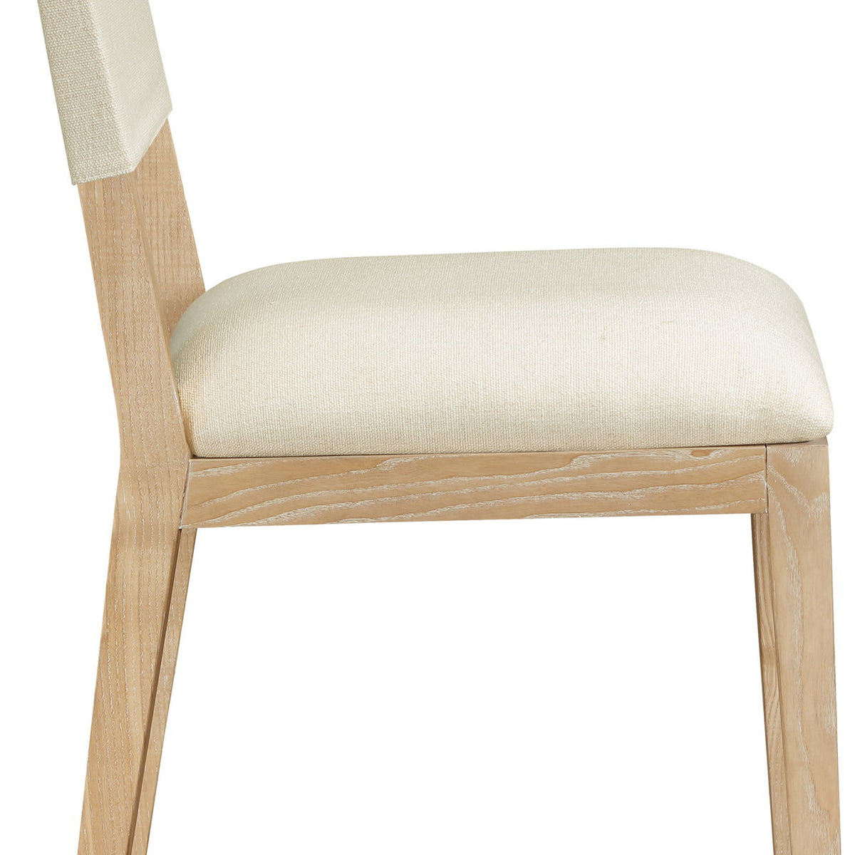 Avon - Linen Textured Performance Fabric Upholstered Dining Side Chair (Set of 2)