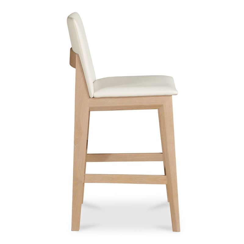 Deco - Counter Stool - White / Light Brown