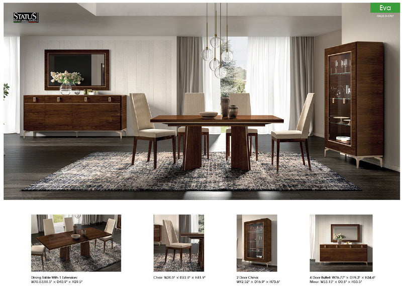 Eva - Dining Table - Dark Brown