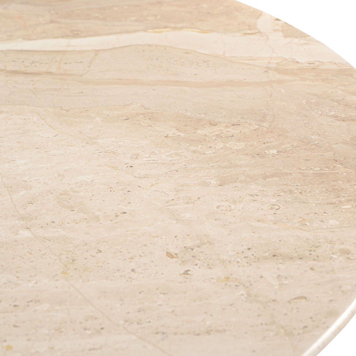 Liona - 42" Marble And Mango Wood Dining Table