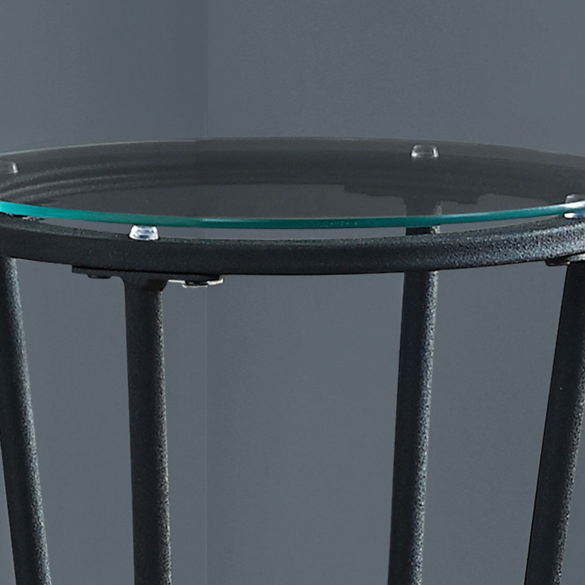Accent Side Table, Plant Stand, Round, Contemporary & Modern - Black