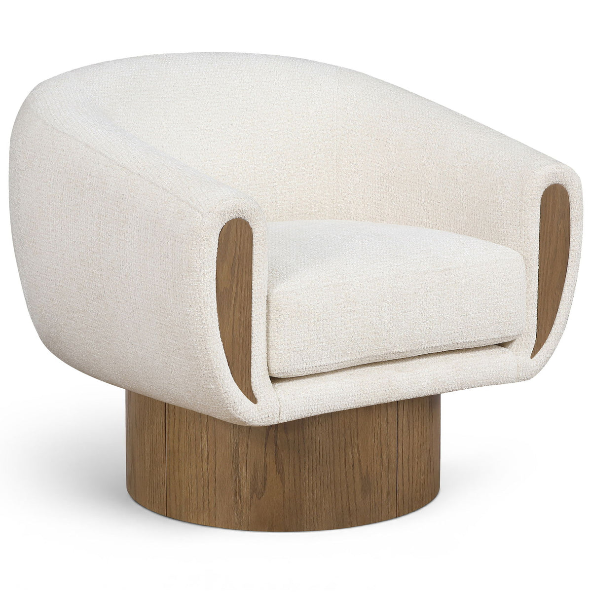 Avella - Interwoven Fabric Swivel Accent Chair