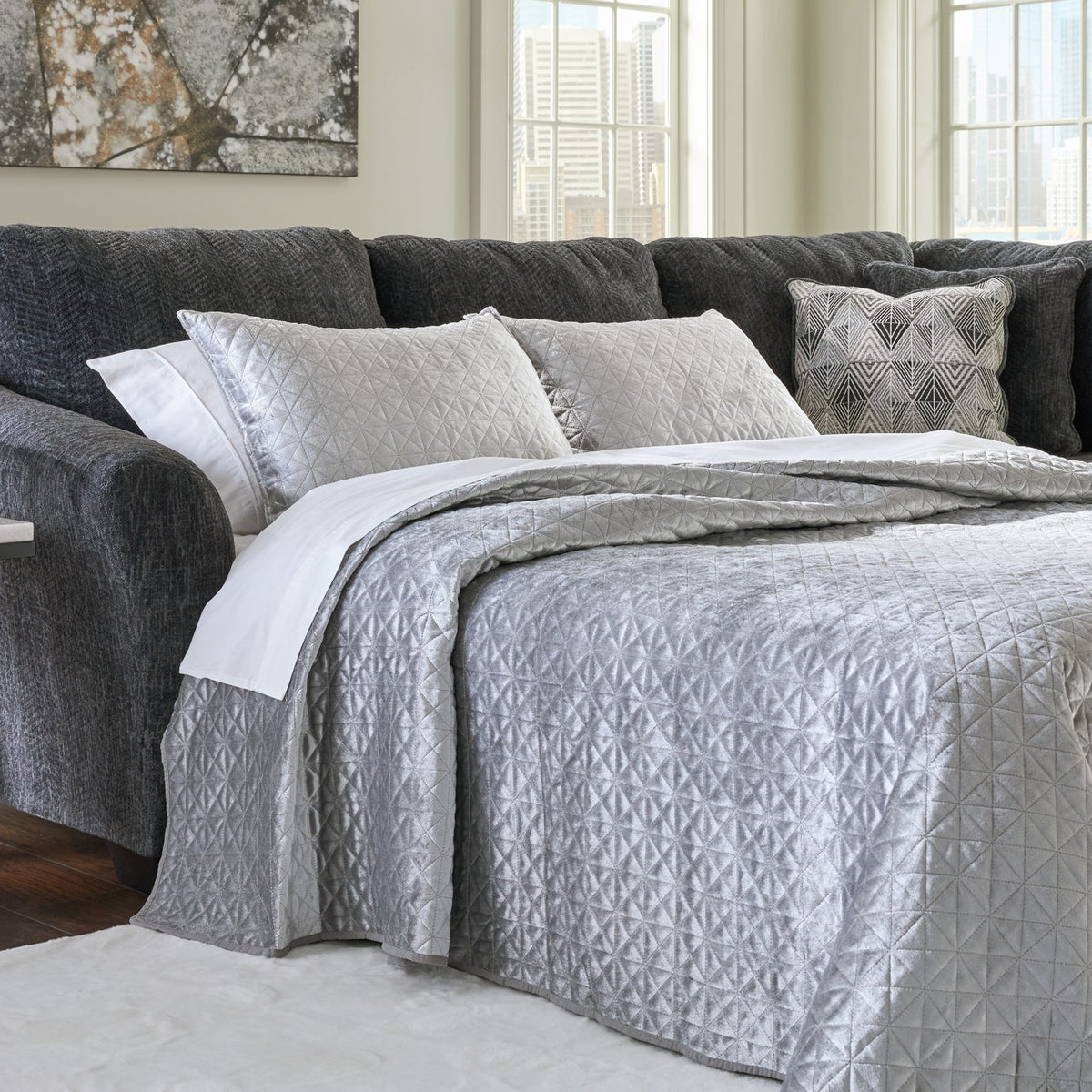 Biddeford - Laf Full Sofa Sleeper - Shadow