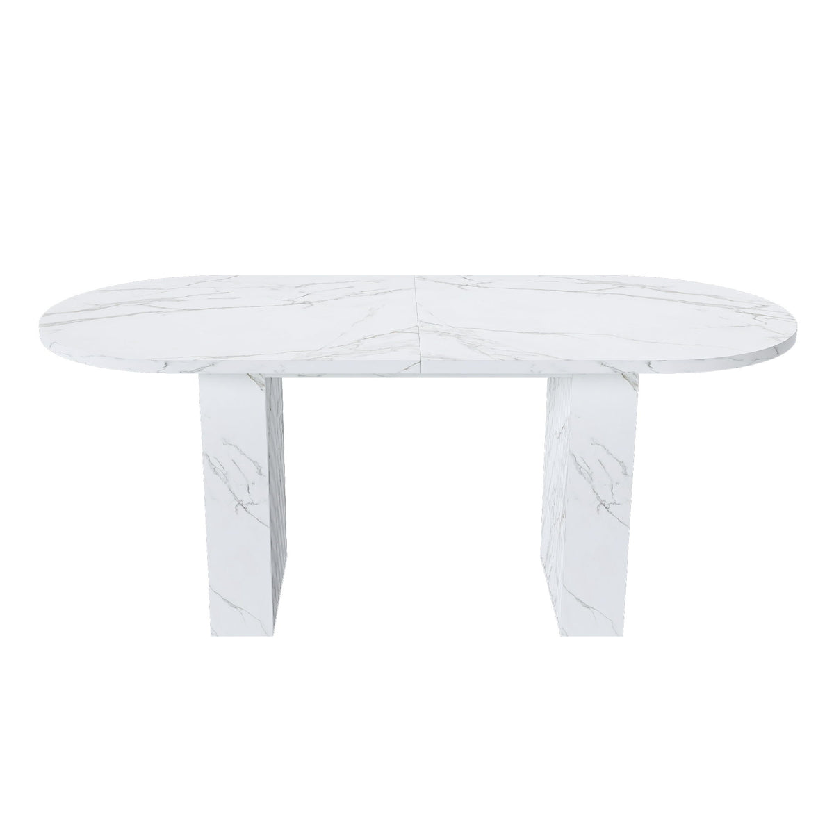 Oval Dining Table - White