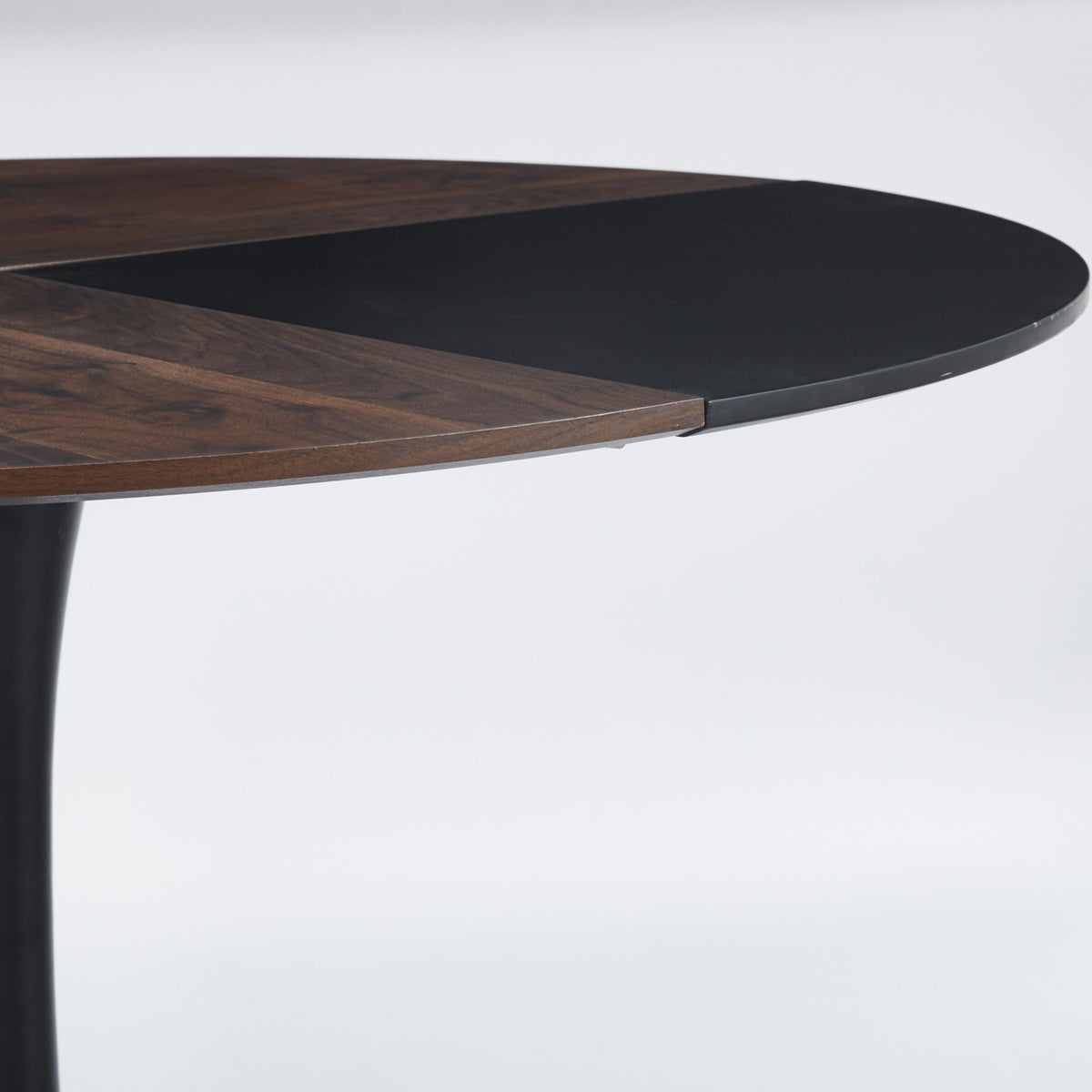 5 Pieces Dining Set, Table Metal Leg Mid-Century Dining Table For 4 - 6 People, Pedestal Dining Table, Table Leisure Coffee Table - Black