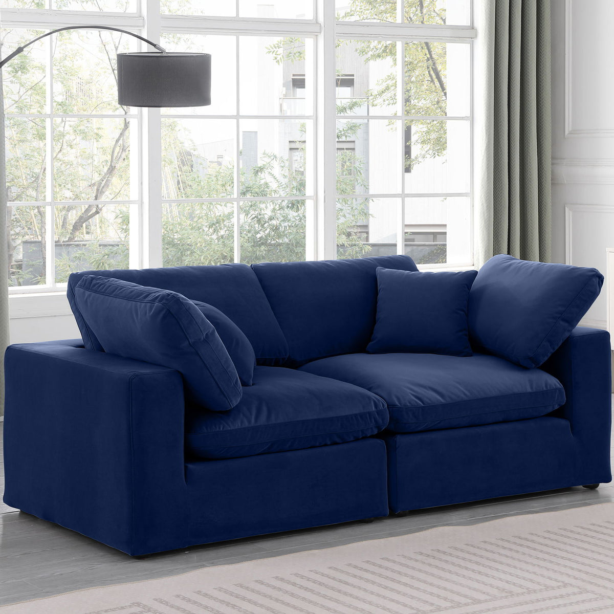 Comfy - Velvet Modular Sofa 2 Seats