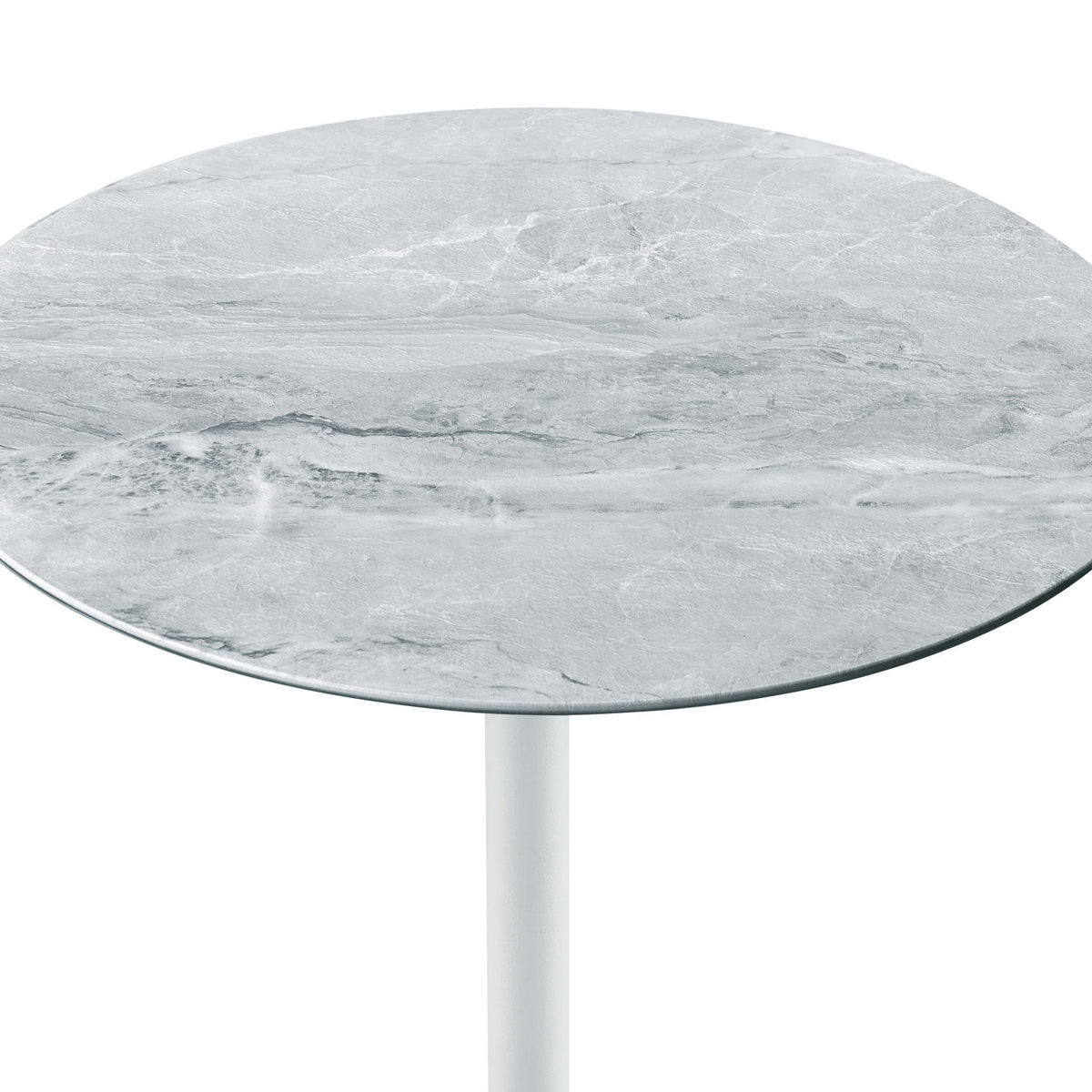 Orbit - 15.5" End Table With Height Adjustable Marble Textured Top