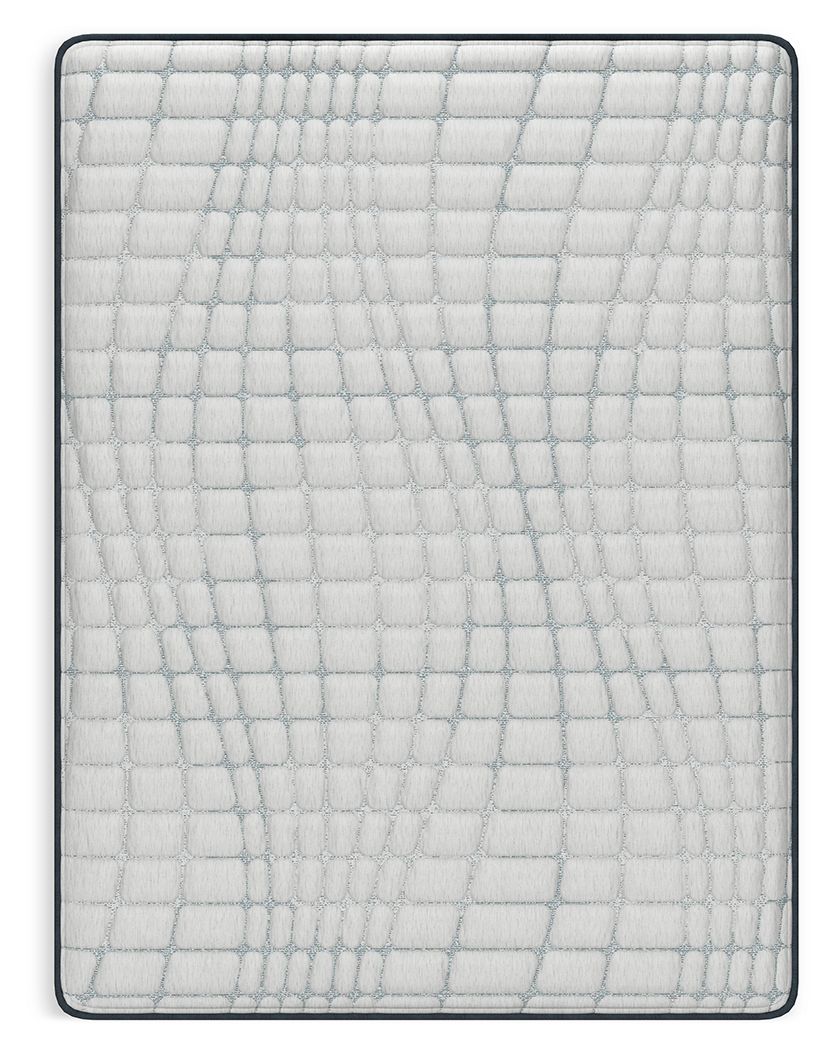 Hybrid 1300 mattress top with white grid quilted pattern