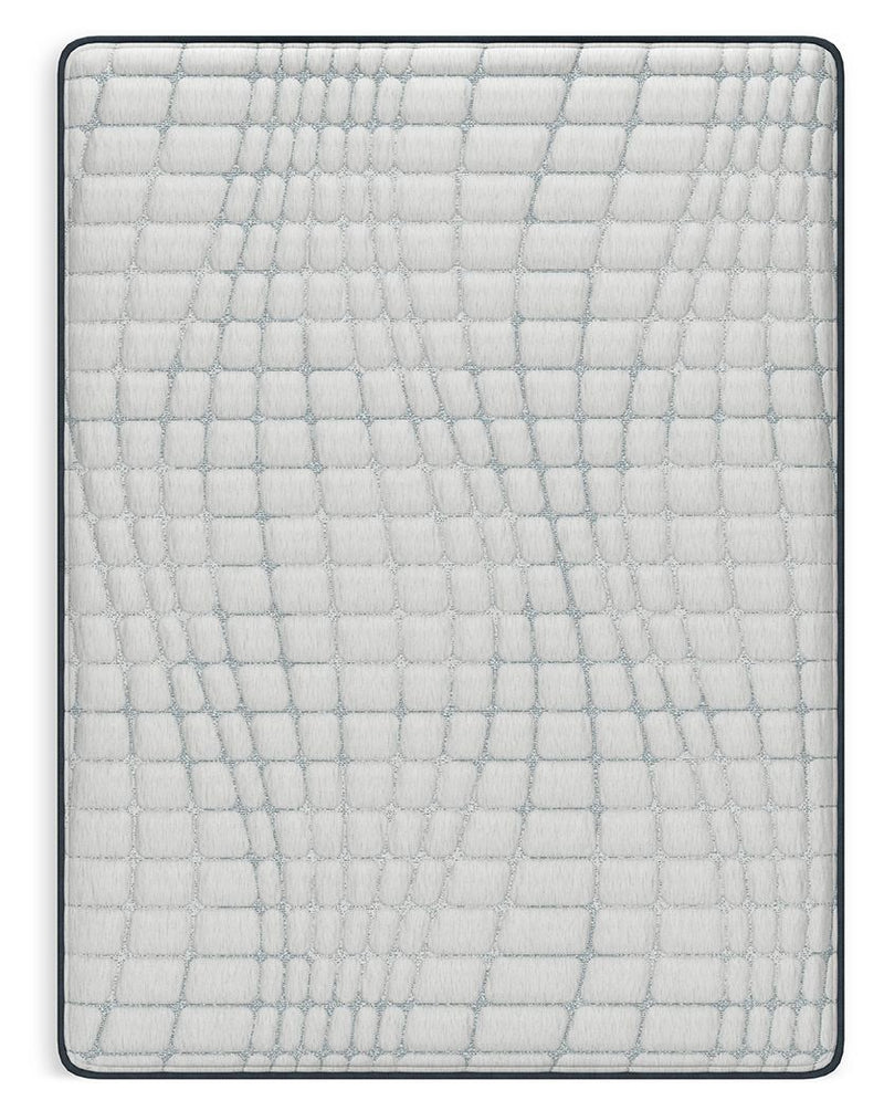 Hybrid 1300 mattress top with white grid quilted pattern