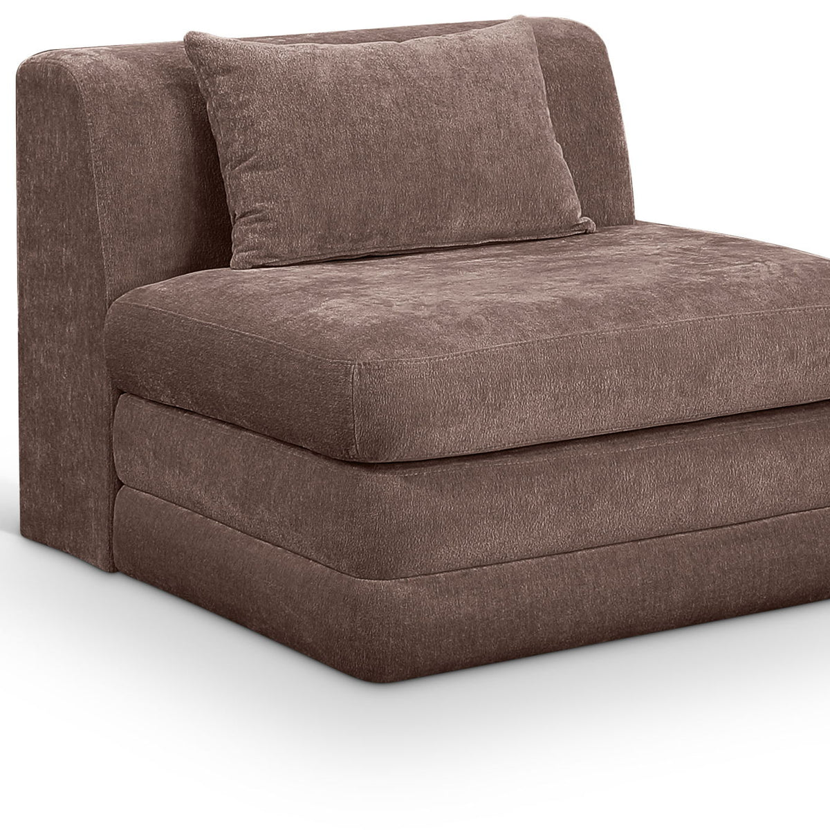 Stellar - Chenille Fabric Upholstered Modular Armless Chair