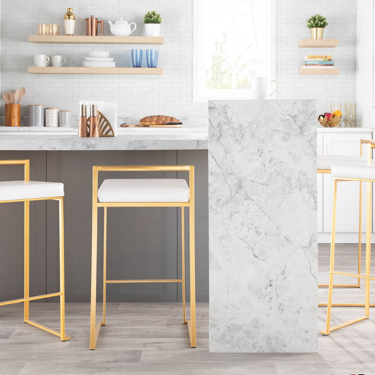 Fuji - Contemporary / Glam & Quality Construction Barstool