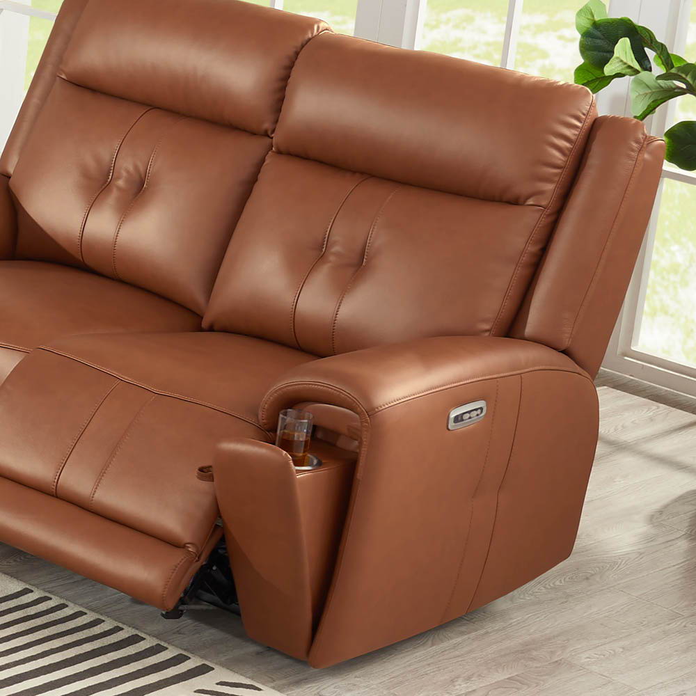 Emma - Power Headrest Zero Gravity Reclining Loveseat - Brown