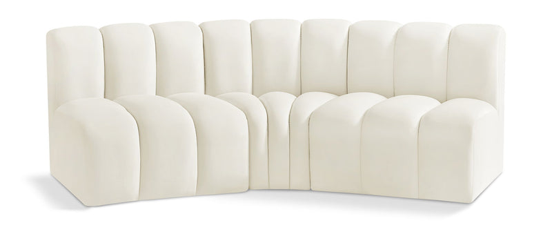 Arc - Velvet 3 Piece Modular Corner Sofa