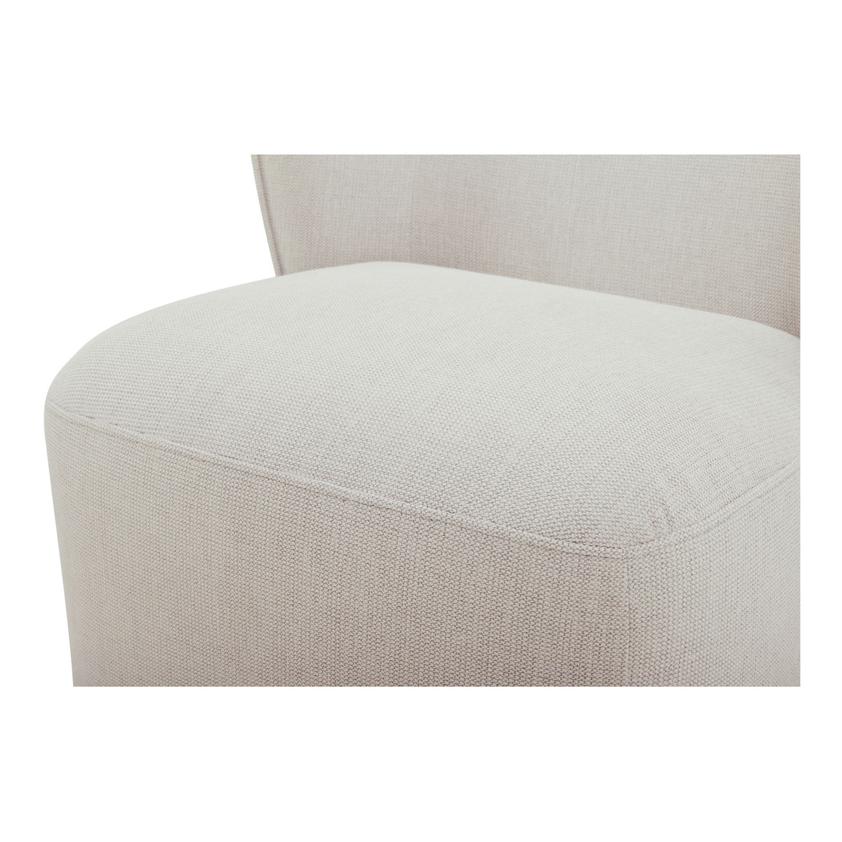 Larson - Rolling Dining Chair - Heather Gray