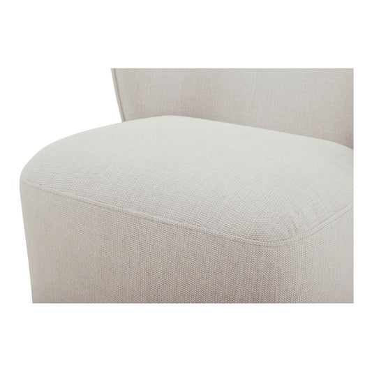 Larson - Rolling Dining Chair - Heather Gray