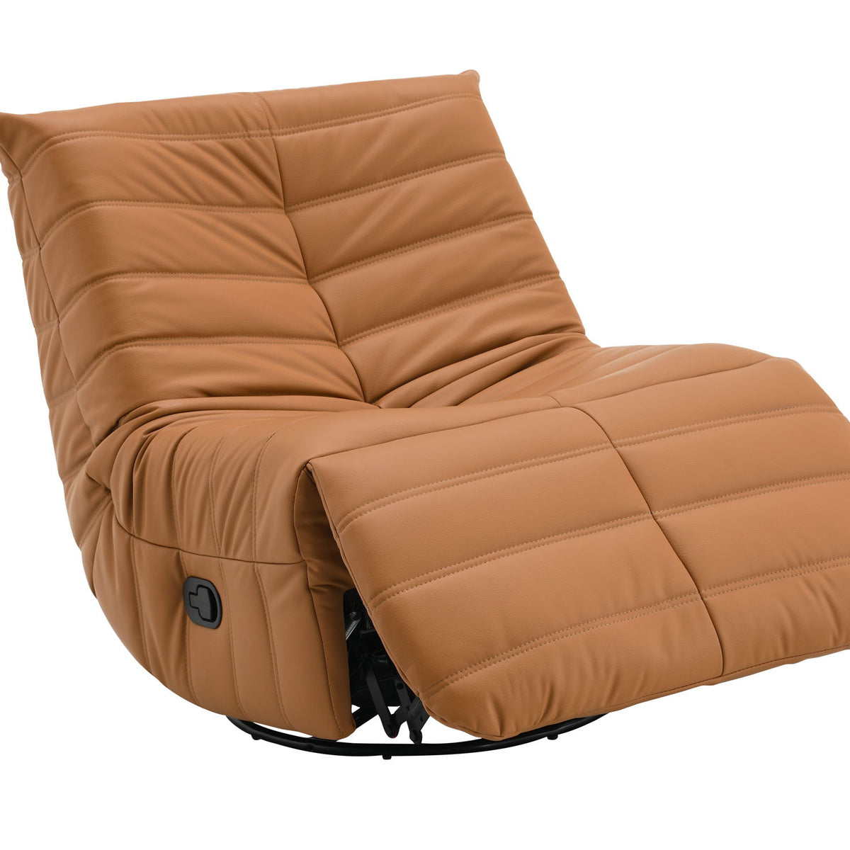 Talmon - Chenille Glider Recliner With Swivel