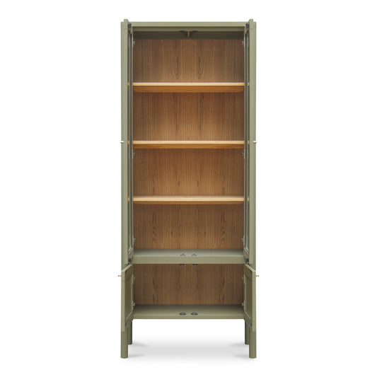 Hannah - Tall Display Cabinet - Green